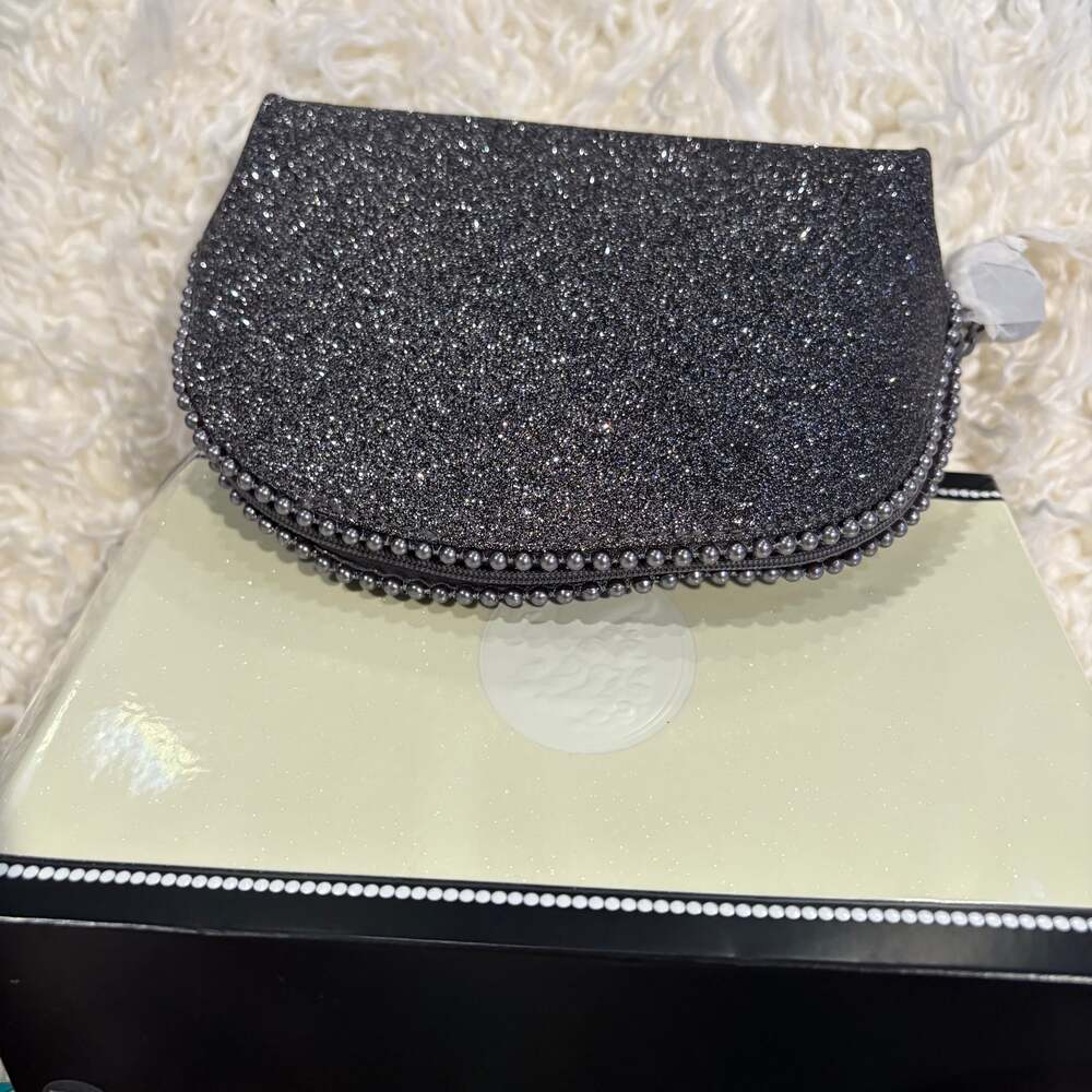 MAC Cosmetics Black Glitter Makeup Bag